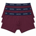 Panther Men’s Boxer Trunks – 3 Pack – Size Small – Burgundy