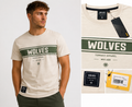 Wolves Terrace Apparel T-Shirt - Pelican Cream Graphic Tee - Men’s Casual Football Fashion